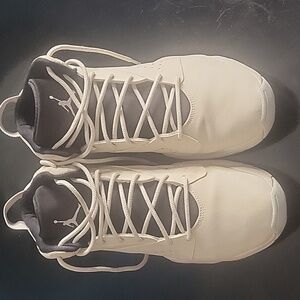 Nike Cream and Black Athletic Shoes